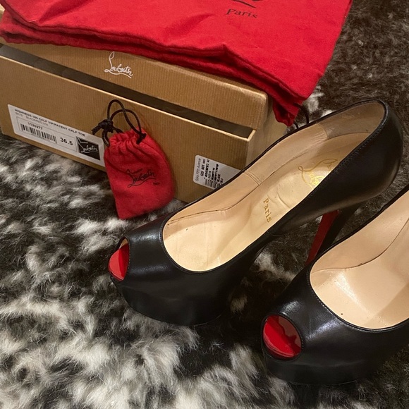 Highness 160 Calf VIP/Patent Calf Toe. Black/Red 018. Size Eu 36.5 (6 1/2 US) - Picture 2 of 6